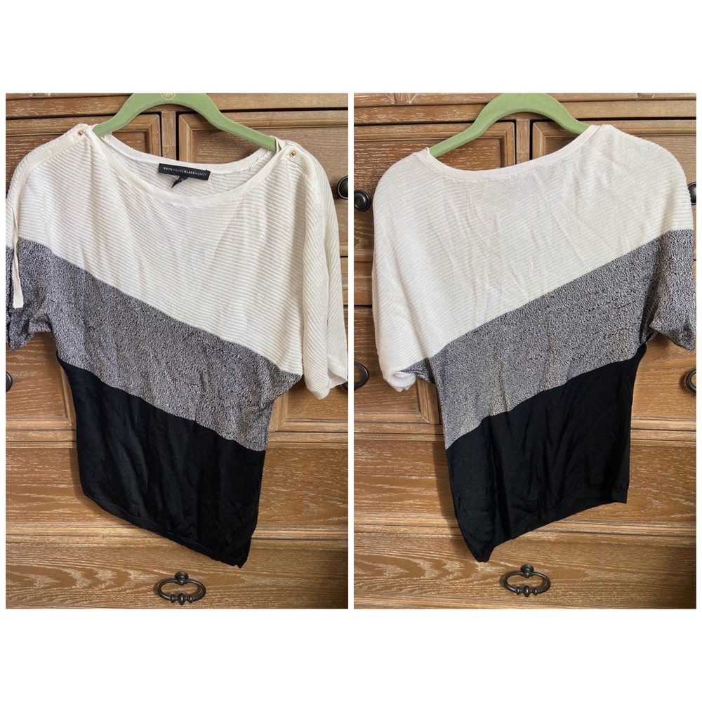White House Black Market Asymmetrical Dressy Top